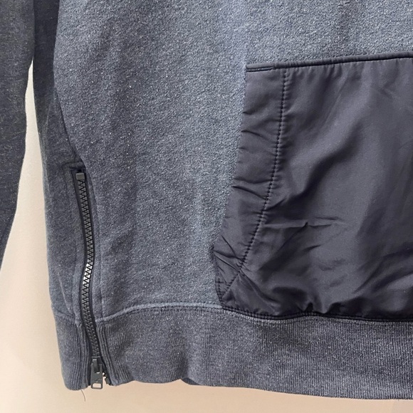 Hollister Dark blue Hoodie with white Accents and side zippers - Picture 2 of 5